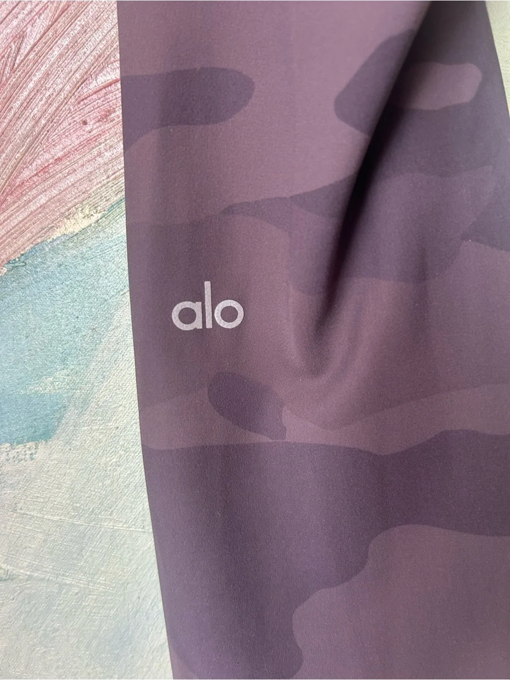 ALO Purple Camo Leggings